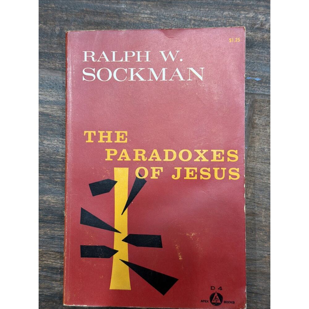 "The Paradoxes of‎ Jesus" by RALPH W. SOCKMAN 1936 vintage book